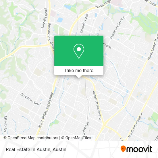 Real Estate In Austin map