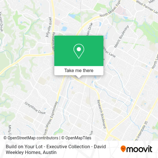 Build on Your Lot - Executive Collection - David Weekley Homes map