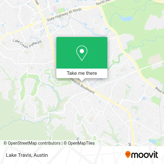 Lake Travis map