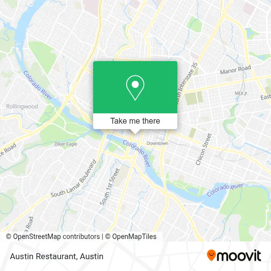 Austin Restaurant map