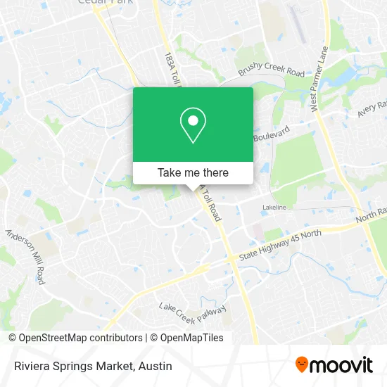 Riviera Springs Market map
