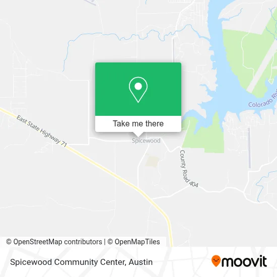 Spicewood Community Center map