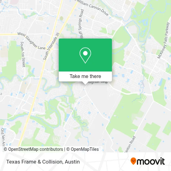 Texas Frame & Collision map