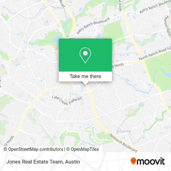 Jones Real Estate Team map