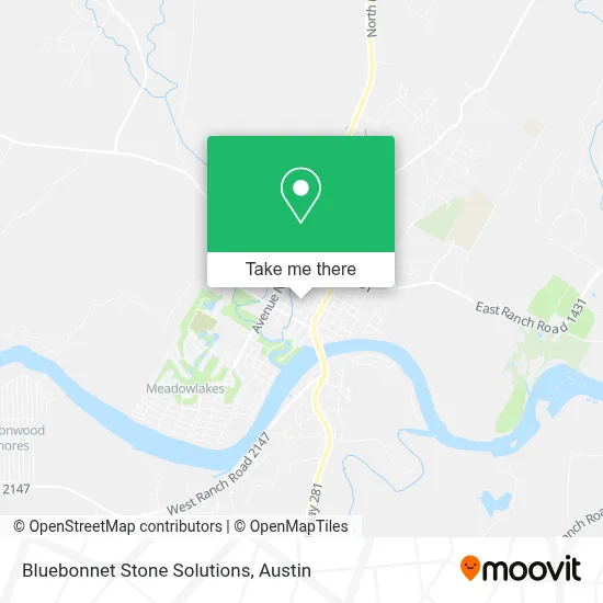 Bluebonnet Stone Solutions map