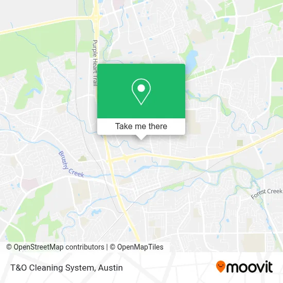 T&O Cleaning System map
