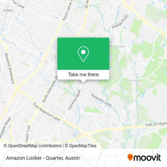 Amazon Locker - Quarter map