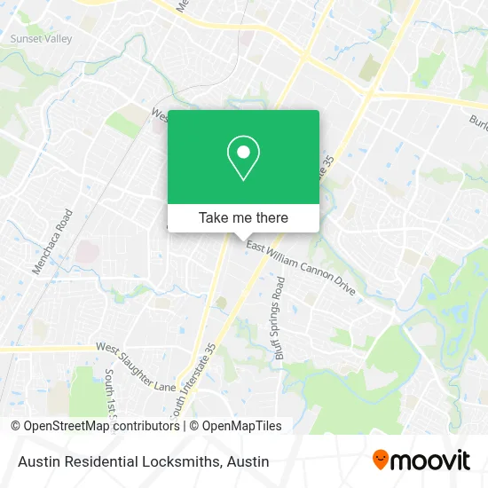 Austin Residential Locksmiths map