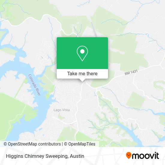 Higgins Chimney Sweeping map