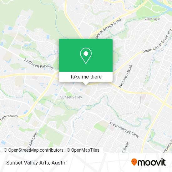 Sunset Valley Arts map