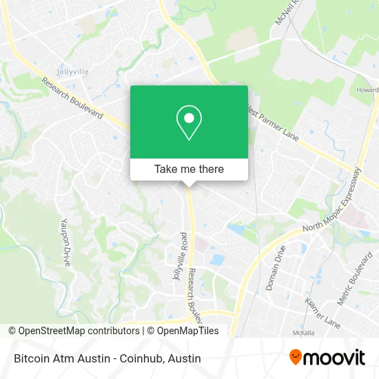 Bitcoin Atm Austin - Coinhub map