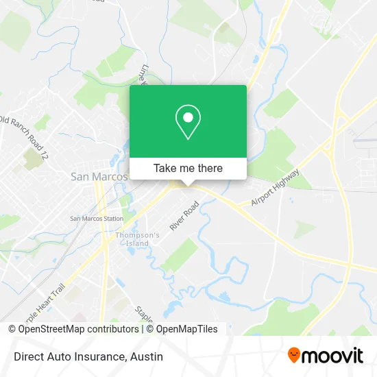 Direct Auto Insurance map