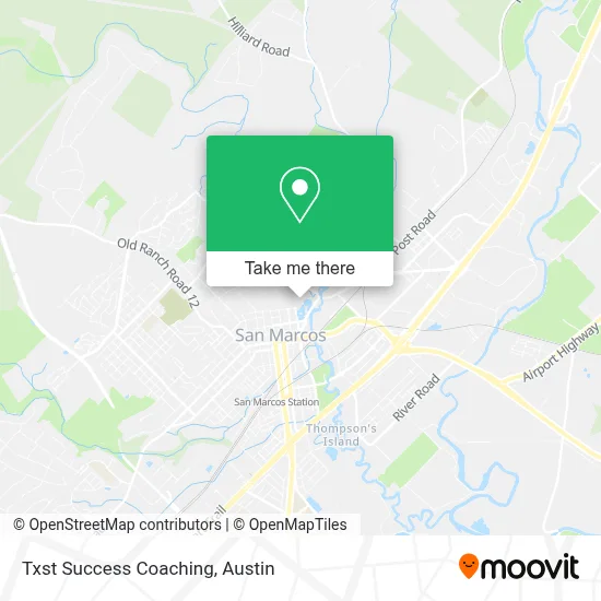 Txst Success Coaching map