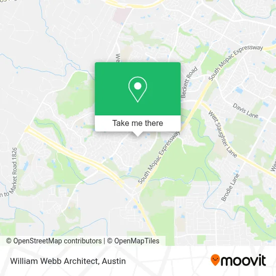 William Webb Architect map