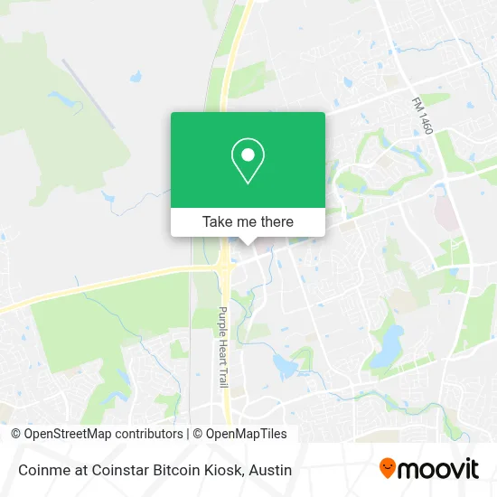 Coinme at Coinstar Bitcoin Kiosk map