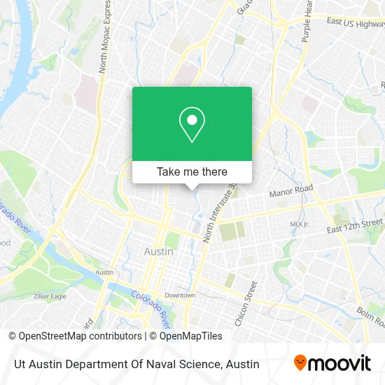 Ut Austin Department Of Naval Science map