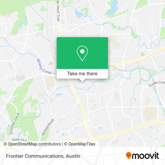 Frontier Communications map