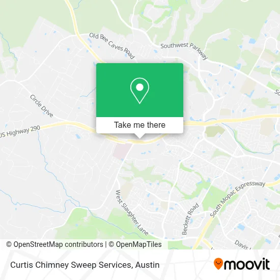 Curtis Chimney Sweep Services map