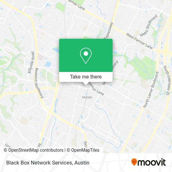 Black Box Network Services map