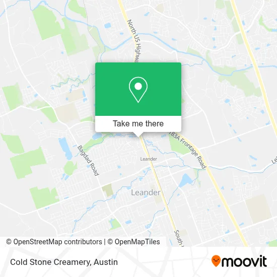 Cold Stone Creamery map