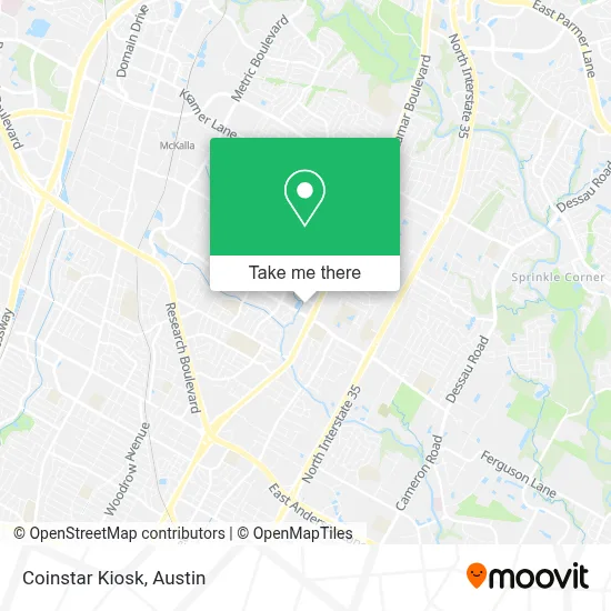 Coinstar Kiosk map