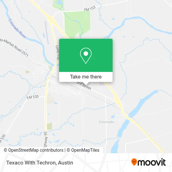 Texaco With Techron map
