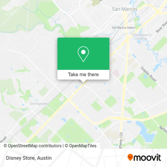 Disney Store map