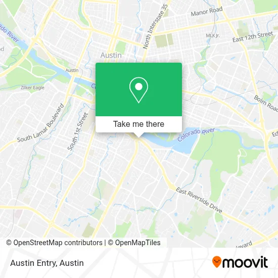 Austin Entry map