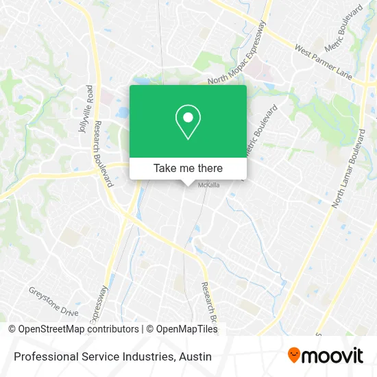 Professional Service Industries map