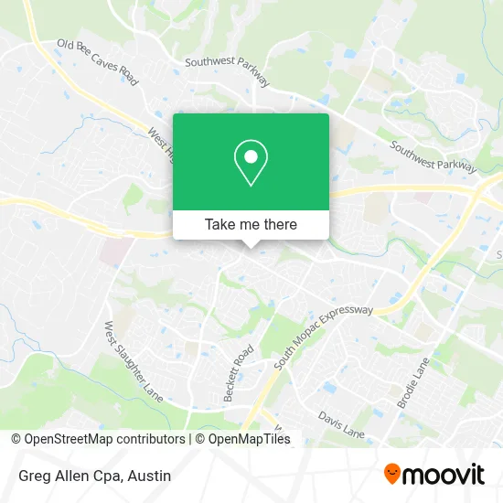 Greg Allen Cpa map