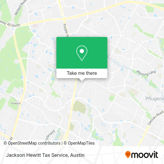 Jackson Hewitt Tax Service map