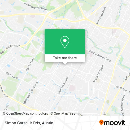 Simon Garza Jr Dds map