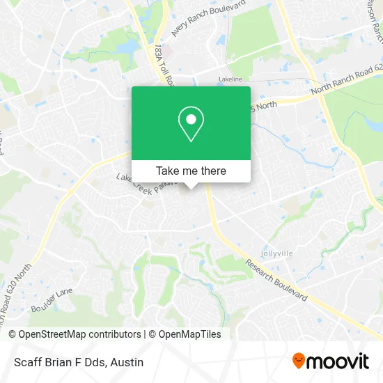 Scaff Brian F Dds map