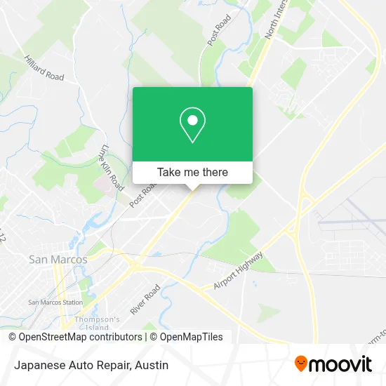 Japanese Auto Repair map