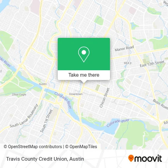 Travis County Credit Union map