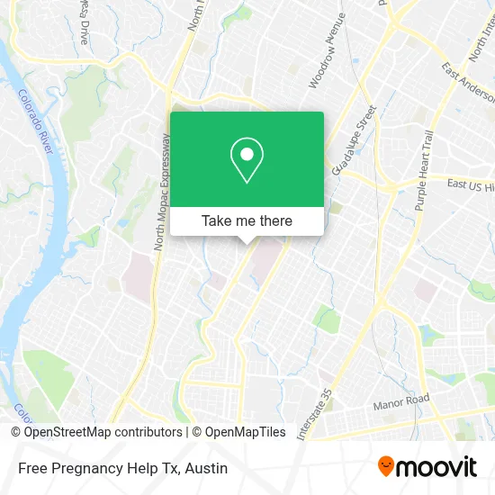 Free Pregnancy Help Tx map