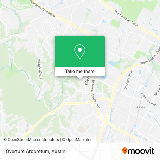 Overture Arboretum map