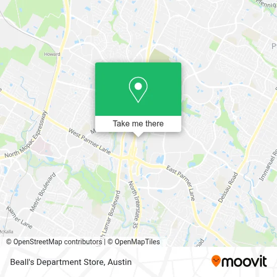 Beall's Department Store map