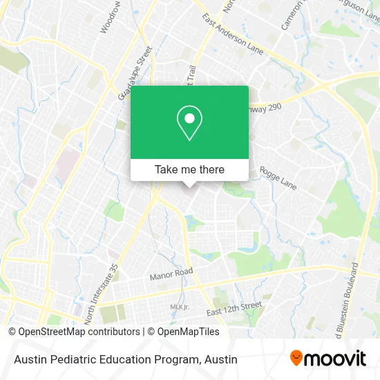 Austin Pediatric Education Program map
