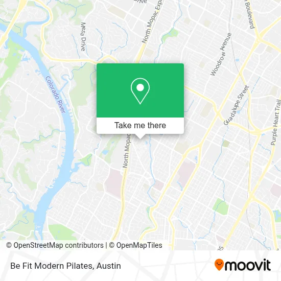 Be Fit Modern Pilates map