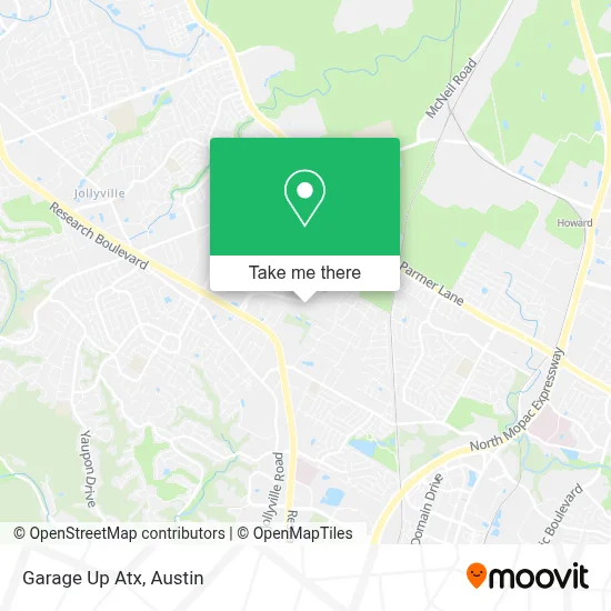 Garage Up Atx map