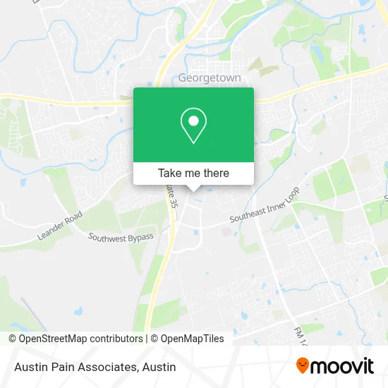 Austin Pain Associates map