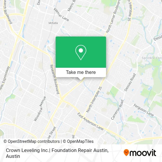 Crown Leveling Inc.| Foundation Repair Austin map