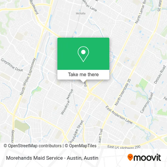 Morehands Maid Service - Austin map