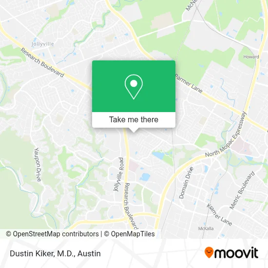 Dustin Kiker, M.D. map
