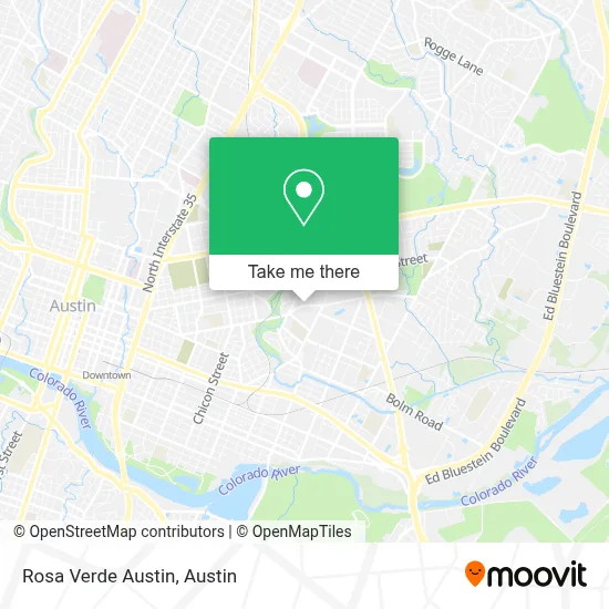 Mapa de Rosa Verde Austin
