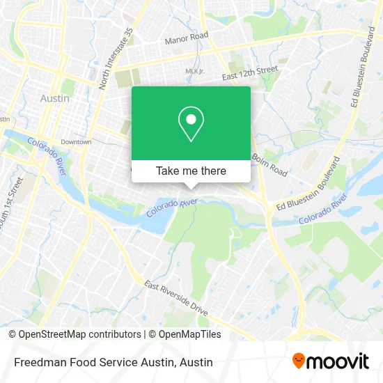 Freedman Food Service Austin map