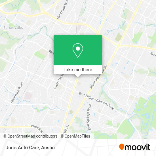 Jon's Auto Care map
