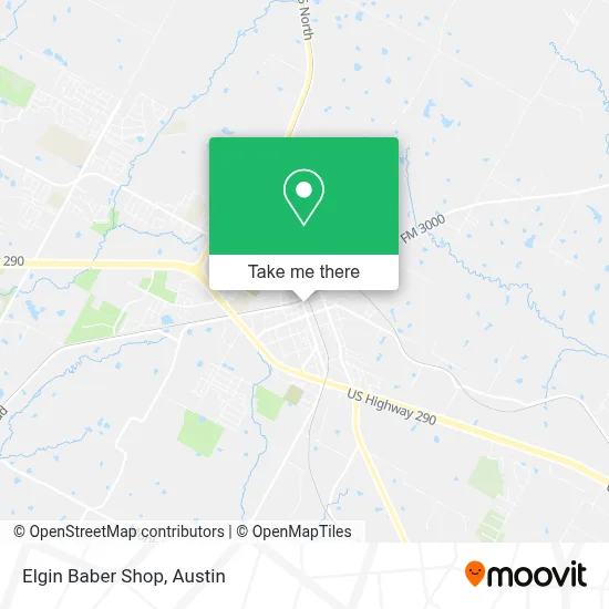 Elgin Baber Shop map