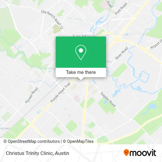 Christus Trinity Clinic map